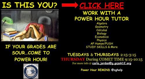 SGHS Power Hour Tutoring 